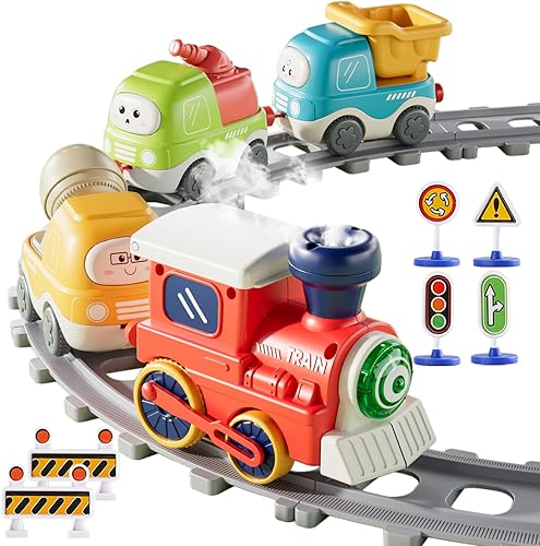 Miniatura 2 de Juego de tren navideño con luces, sonidos y efectos de vapor, juguete navideño para niños