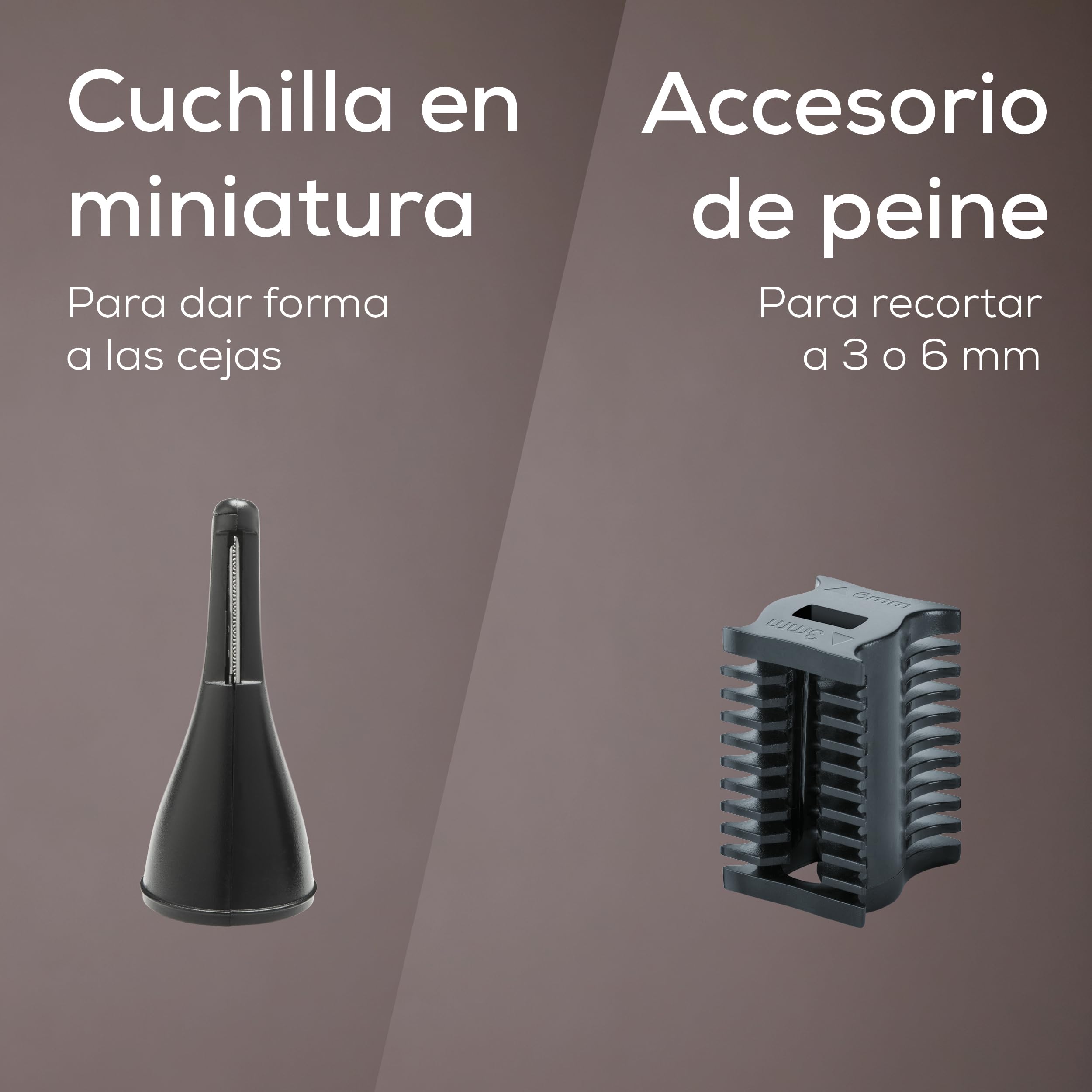 Beurer MN2X Recortadora de precisión, para recortar y dar forma al vello de ojos, nariz y orejas, 3 accesorios de acero inoxidable, resistente al agua, funciona con pilas