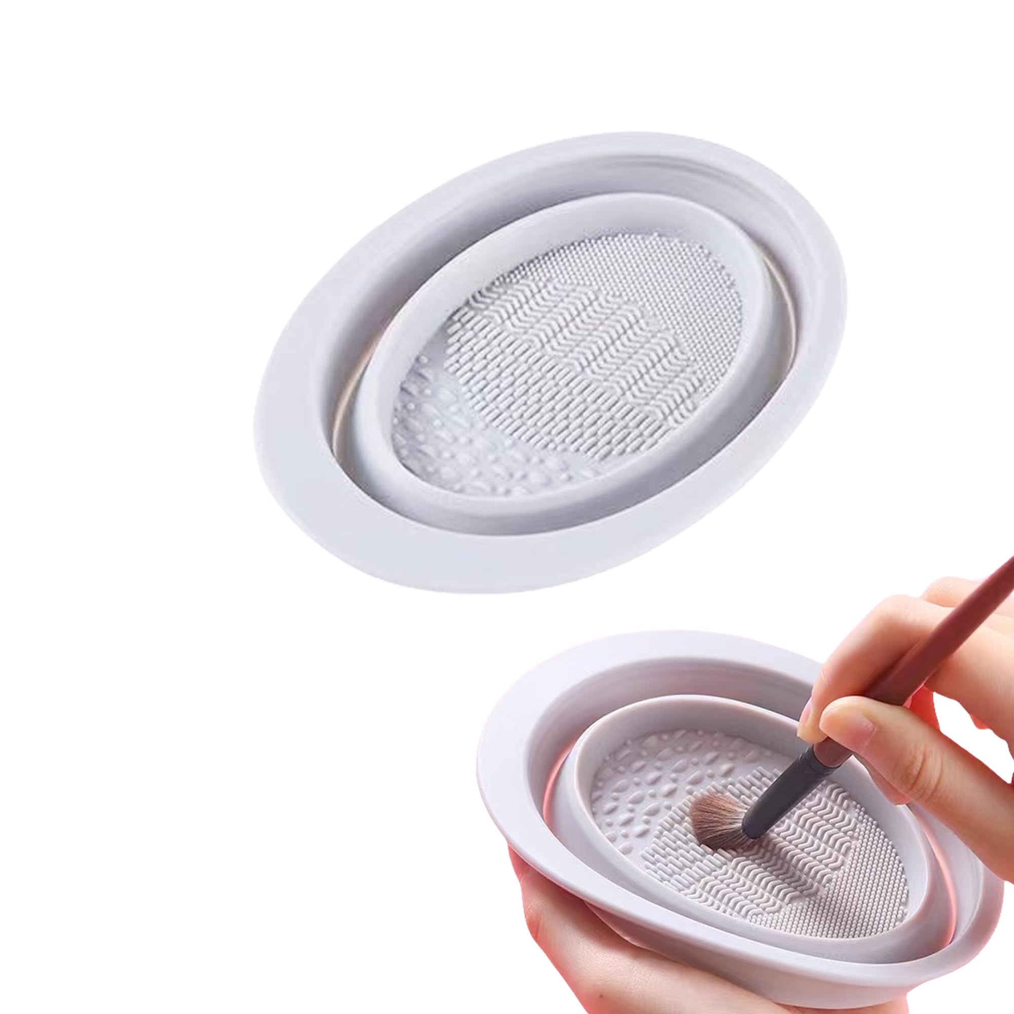 Makeup Brush Cleaner BUTIYO for Makeup Brush Cleaning Make up Brush Wet Cleaning(grey) FB013