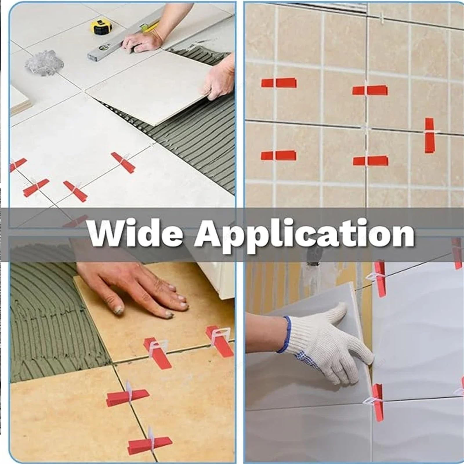 Sistema de nivelación baldosas 601 piezas, cuñas, espaciadores, localizadores, niveladores pared y suelo Para Paredes De Pisos(1.50mm)
