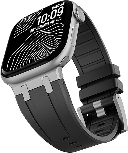 Raycarrey AP - Correas deportivas de lujo para Apple Watch Band Ultra 321 de 1.929 in 1.811 in 1.772 in 1.732 in 1.654 in 1.614 in 1.575 in 1.496 in