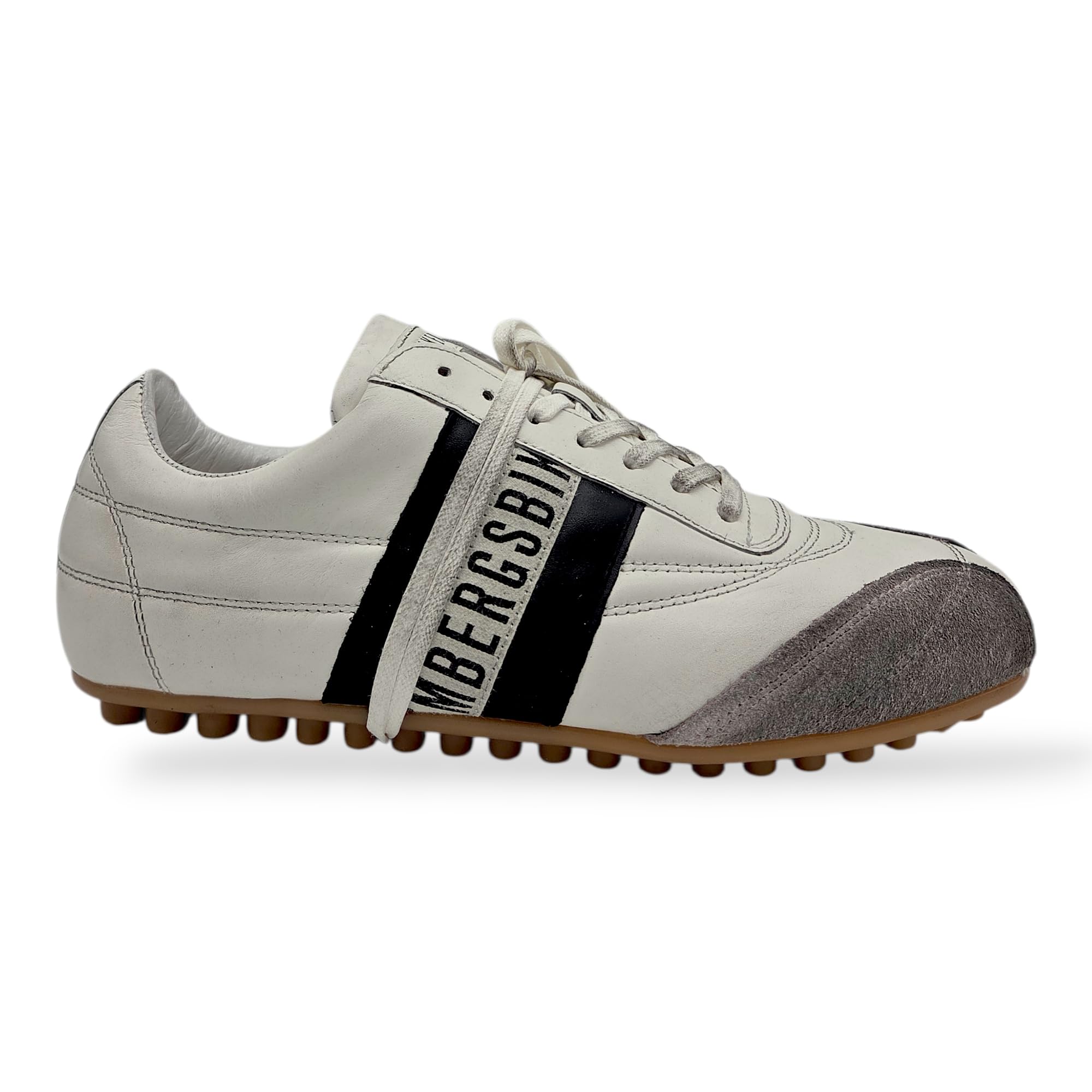 Bikkembergs - Sneakers Uomo in Pelle Liscia con Logo Laterale. Scarpe Casual Sportive, Comfort Quotidiano