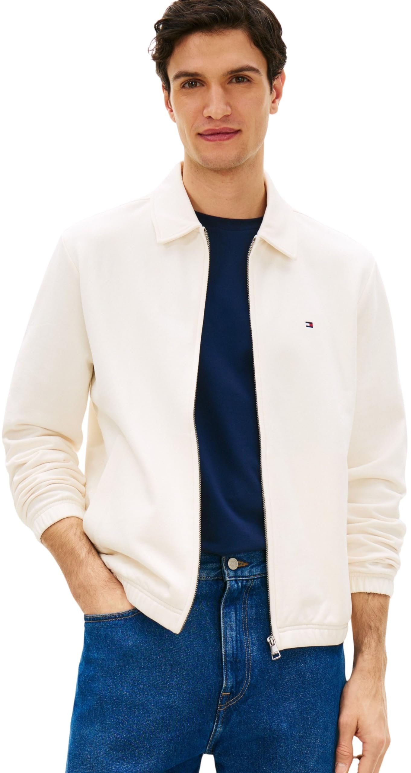 Tommy Hilfiger Essential Terry Ivy Jacket Mw0mw41767 Sweat-shirt zippé Homme