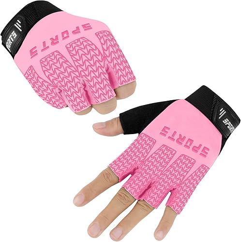 Miniatura 2 de Kids Fingerless Sport Cycling Glove, Non-Slip Toddler Half Finger Fishing Gloves for Child Climbing Riding Biking Outdoor Sports