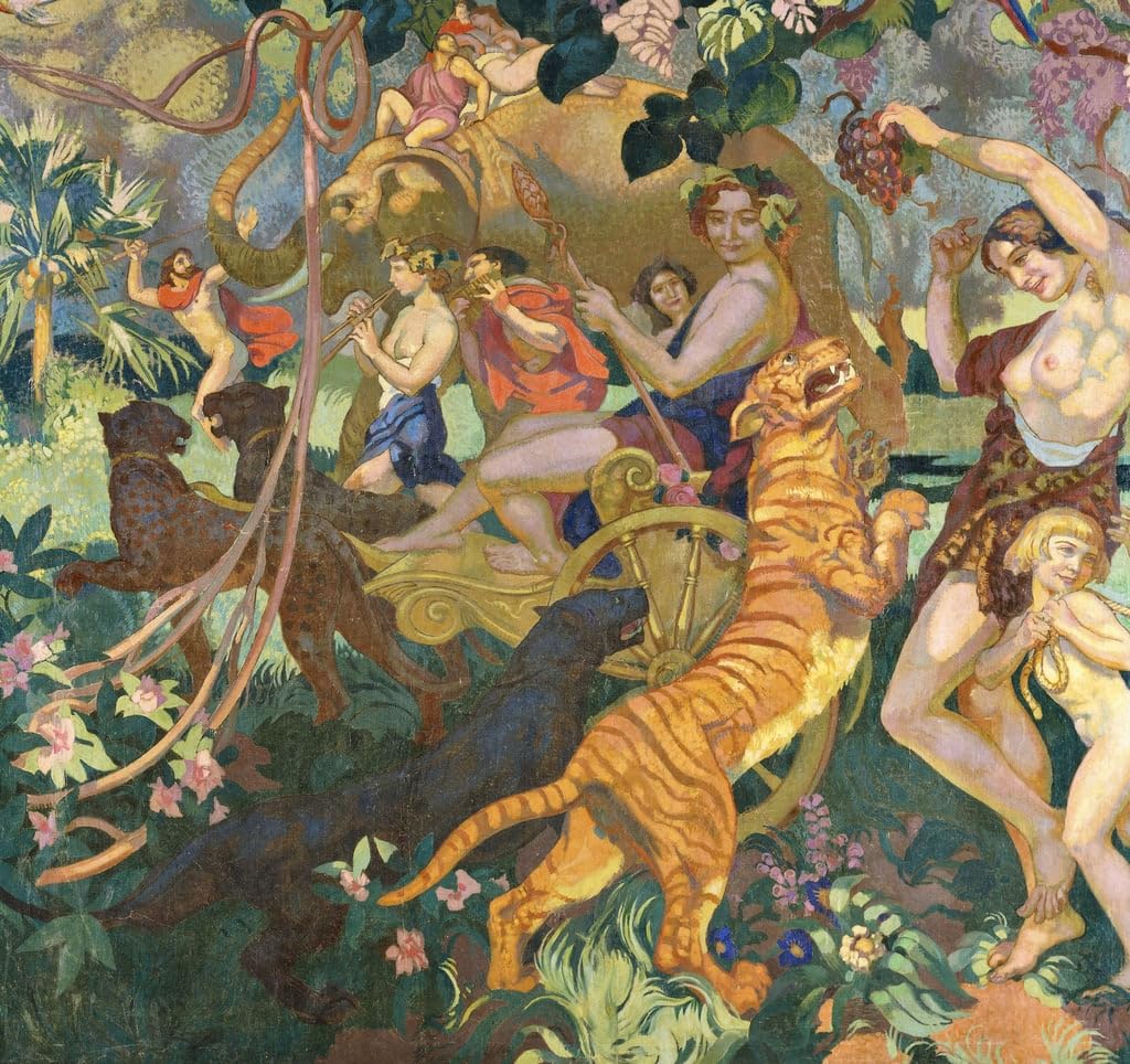 Peinture la Bacchanale Du Tigre de Maurice Denis pour illuminer la decoration de votre salon