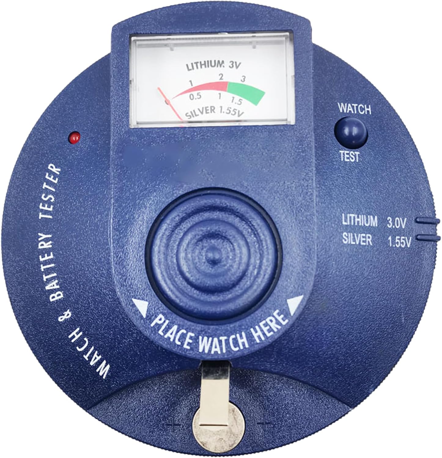 円形タイプの時計バッテリーパルステスター1.5V 3Vボタンセルバッテリー時計の動きのための簡単な使用済みポケットサイズのコインセル 電池チェッカー  単1 単2 単3 単4 単5 1.5V 3V ボタン 電池 乾電池 ボタン電池 電池残量チェッカー 乾電池チェッカー 電池残量 デジタル ...