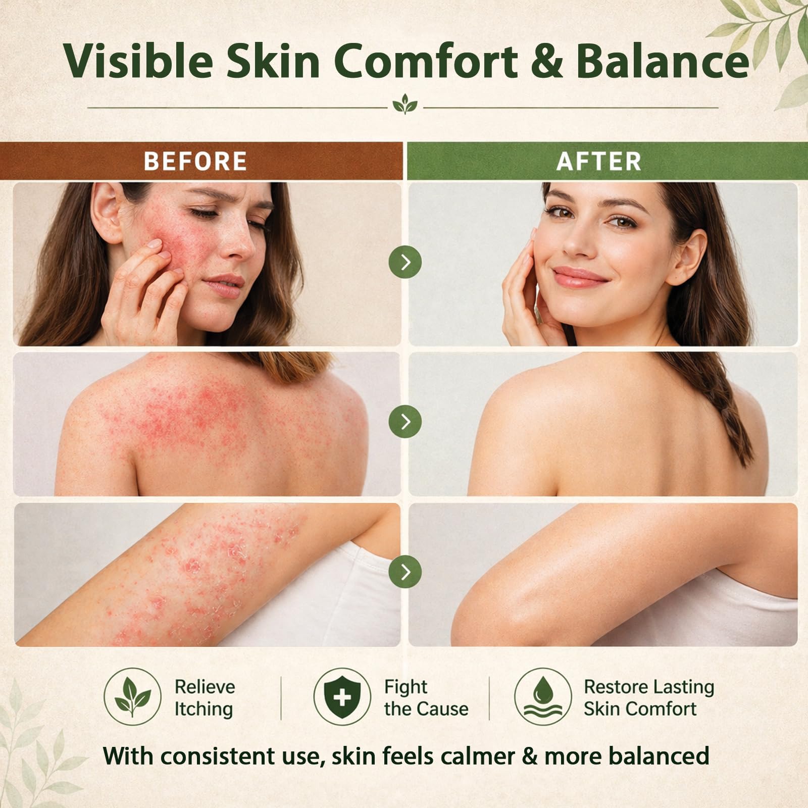 Crème Antifongique mycose pied Traitement : Crème de Soin pour les Peaux Sujettes aux Démangeaisons, au Pied d’Athlète, aux Inconforts de l’Aine, au Pityriasis Versicolor et à la Teigne, Sans Stéroïde