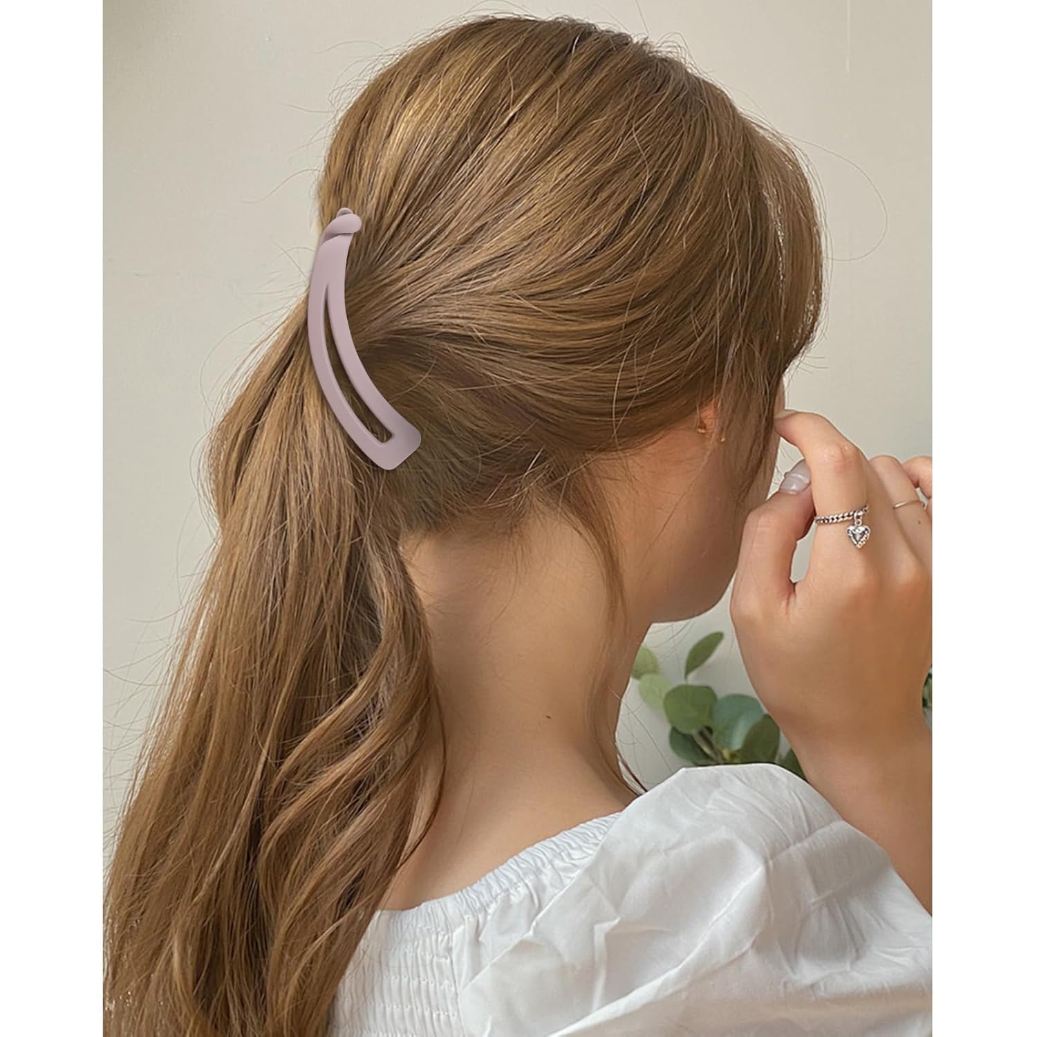 WHAVEL Banana Clips for Women 6 Pack Small Banana Clip for Thin Fine Thick Hair Ponytail Holders - Strong Hold - Image 3