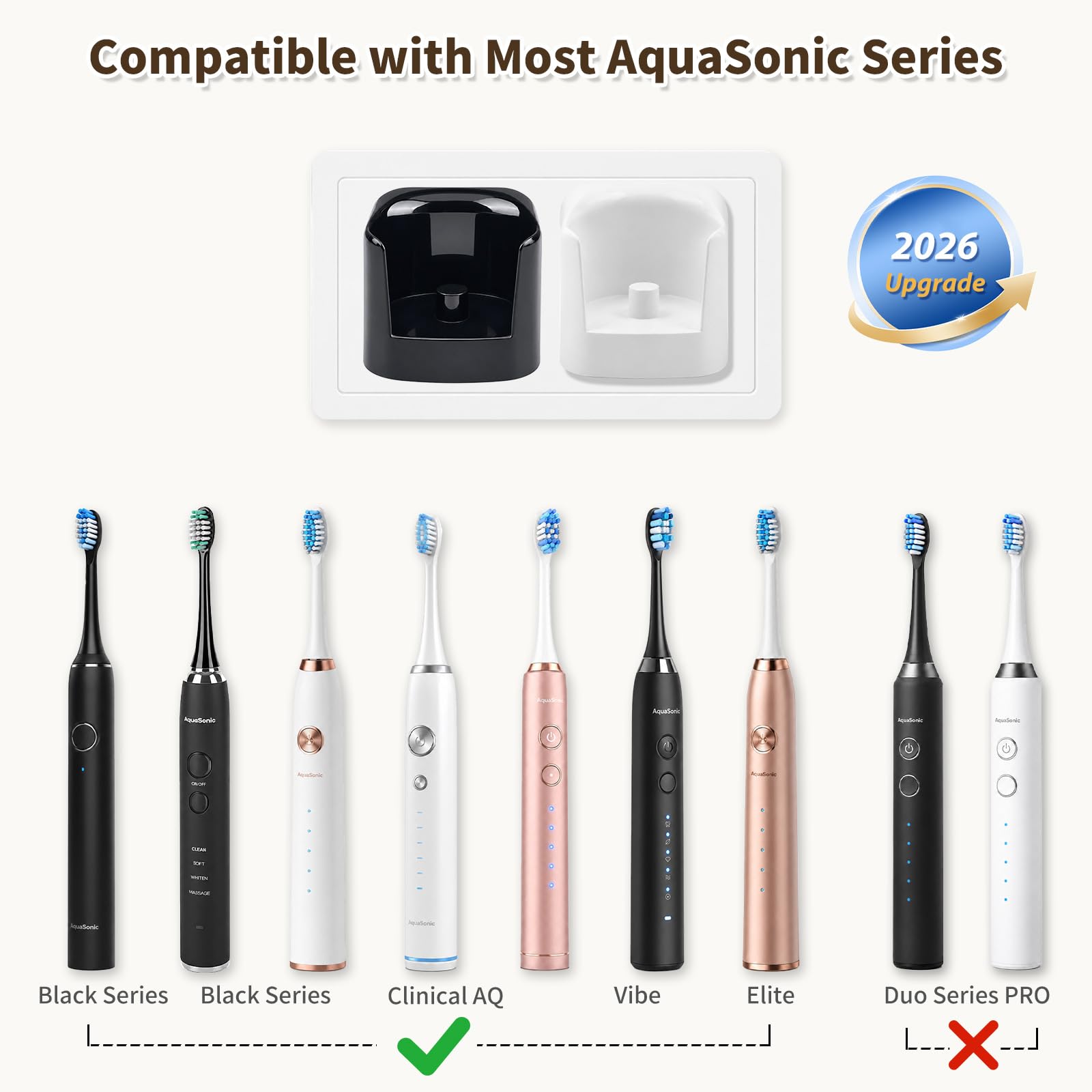 Cargador de pared compatible con cepillo de dientes eléctrico AquaSoni
