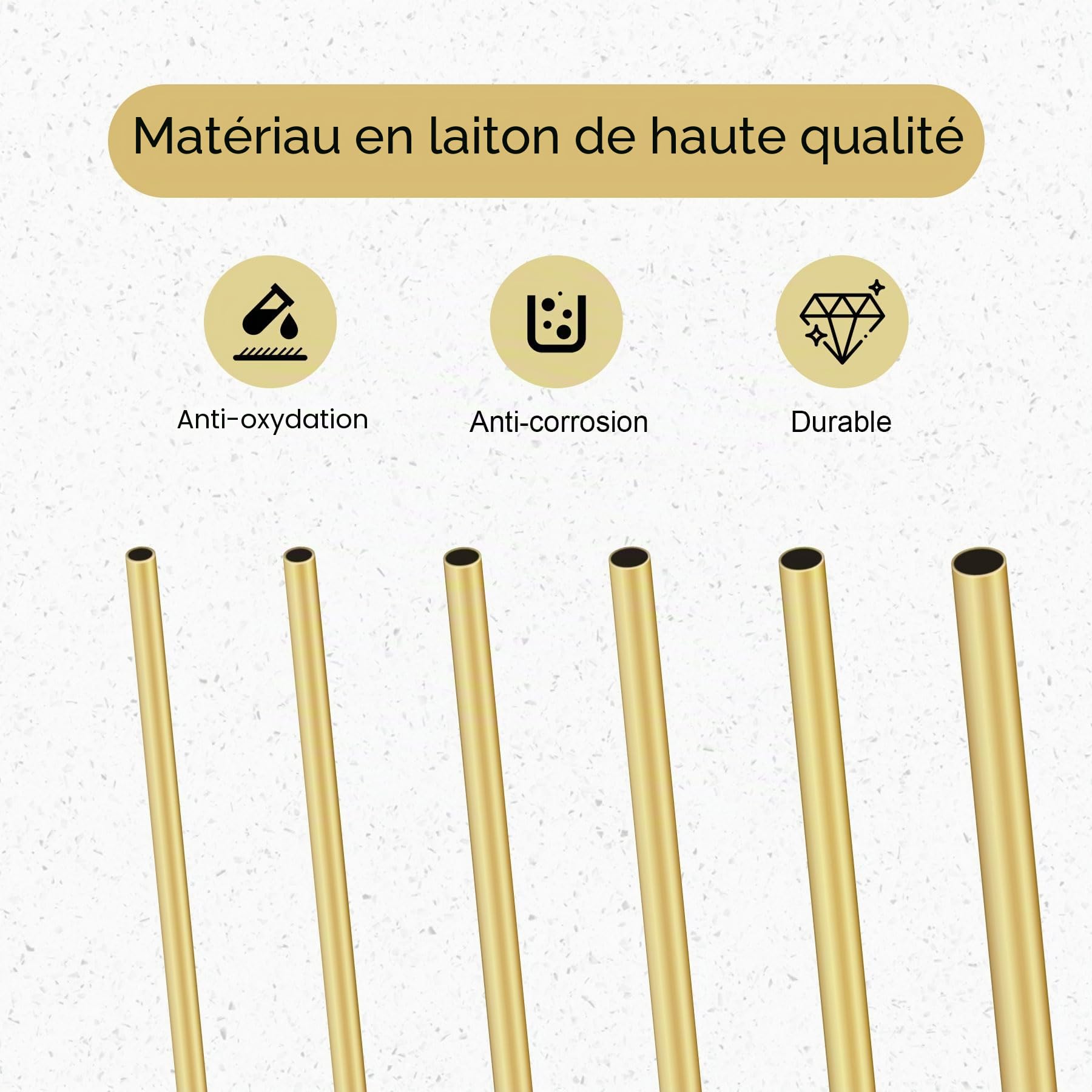 Lot de 12 tubes droits en laiton sans soudure - 2 mm, 2,5 mm, 3 mm, 3,5 mm, 4 mm, 4,5 mm de diamètre extérieur x 0,3 mm, épaisseur de paroi de 300 mm de long