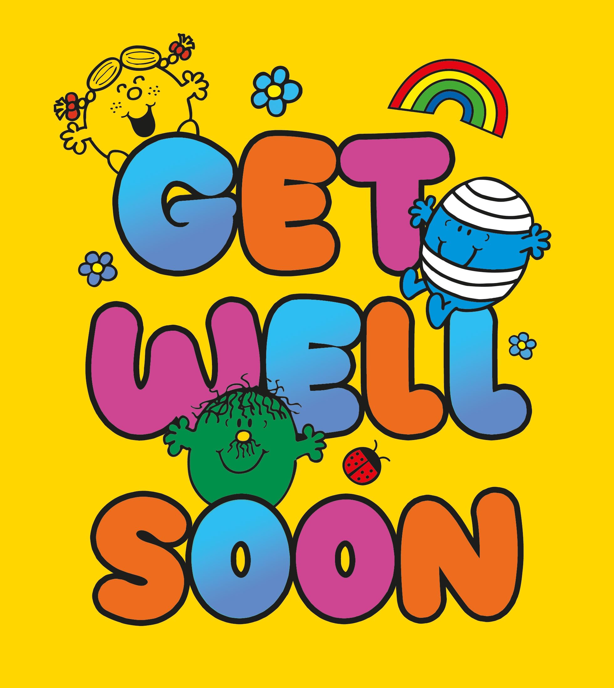 Danilo Promotions Ltd MR MEN AND LITTLE MISS Get Well Soon Card