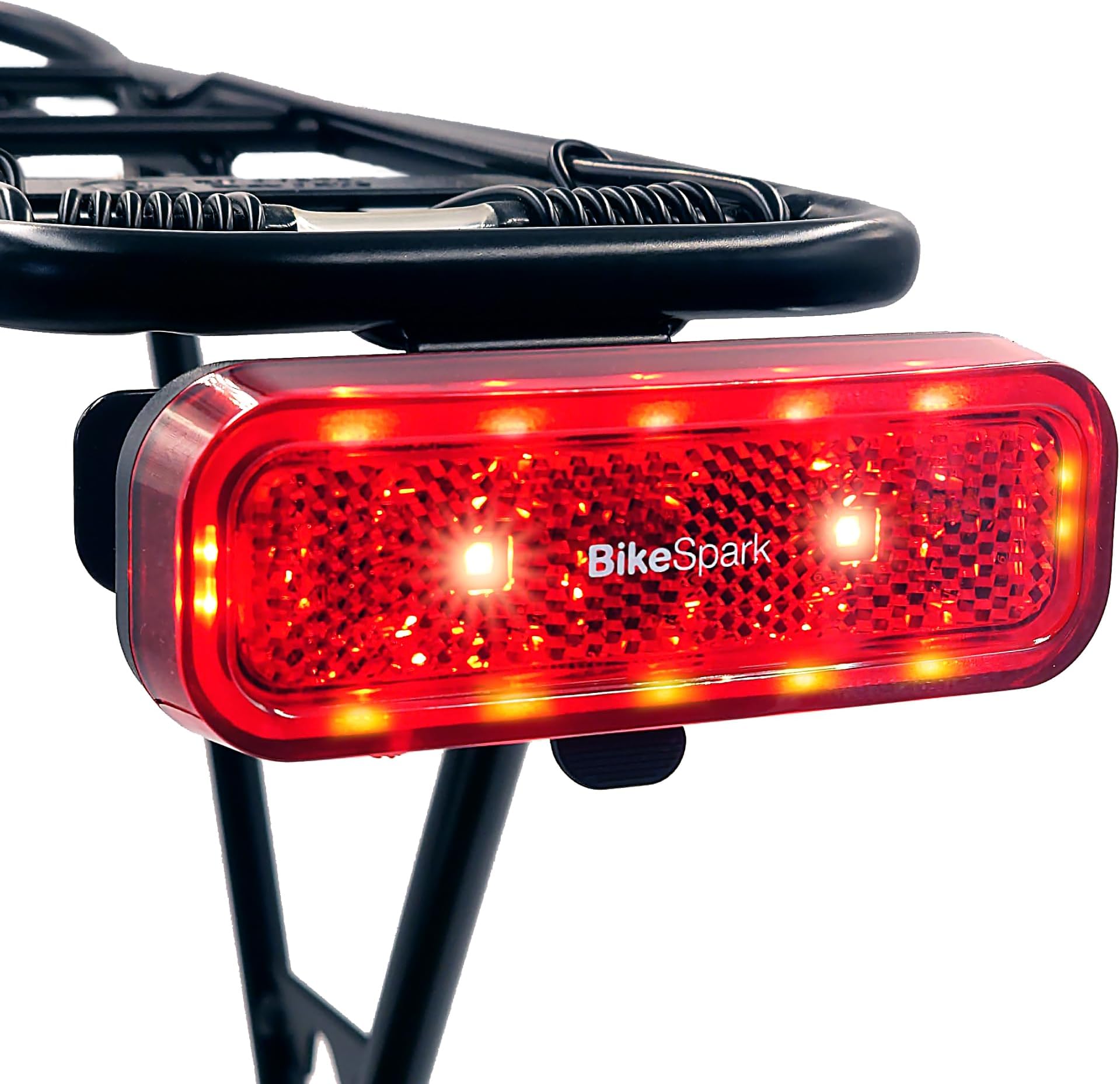 Auto-Sensing Rear Light G4R ââ‚¬â€œ Li-polymer USB Rechargeable ââ‚¬â€œ for Cargo Carrier - 50lm Superbright Bike Taillight - Large Reflector - IPX6 -50/80mm Quick Mount/Snap to Release - Made in Taiwan