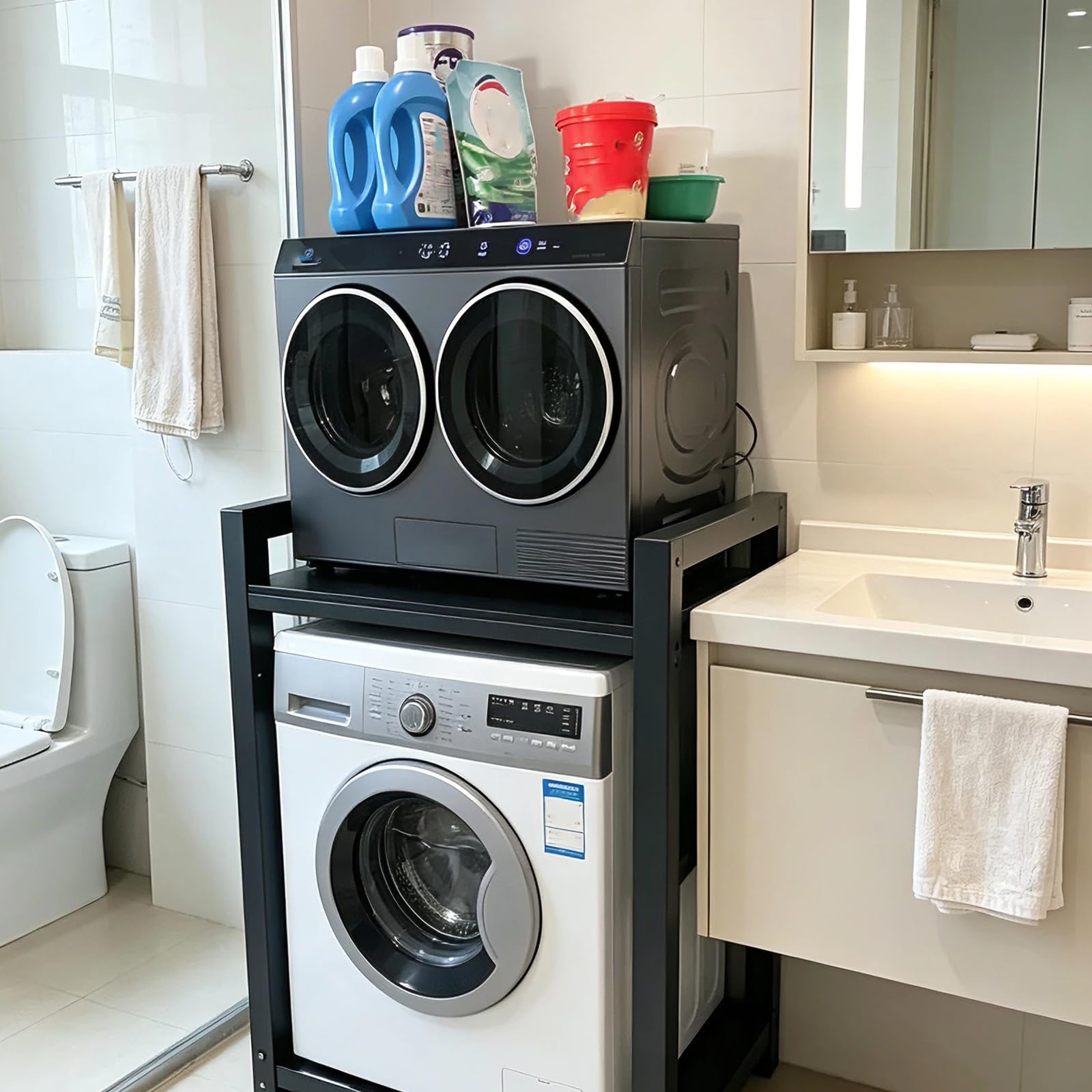 Amazon｜乾燥機 ラック ランドリーラック 縦型洗濯機用 衣類乾燥機 台