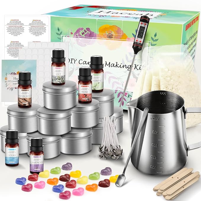 Haccah Complete Candle Making Kit,Candle Making Supplies