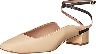 Women's Low Heel Pump with Ankle Wrap - Buy now