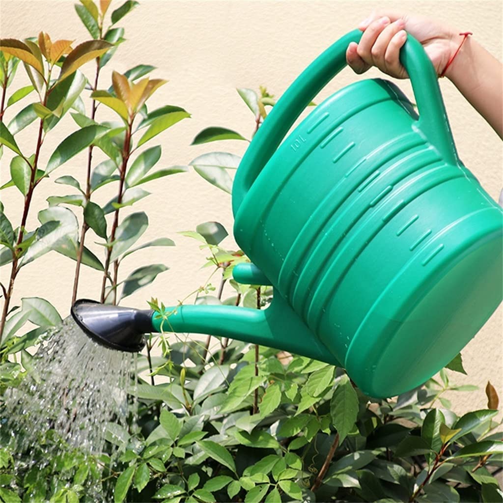 Garten-Gießkanne mit langem Mundgriff, großes Fassungsvermögen, 5/8 l, Bewässerungskessel, Sprinkler für Innen- und Außenbereich, Blumenpflanzen (Größe: 8L) (5L)