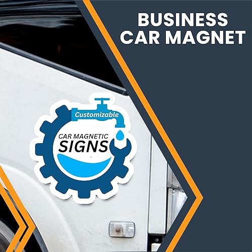 Miniatura 59 de Magnet Me Up Custom 12x18 Inch Car Magnets and Decals, 2 PK, Custom Car Magnets for Businesses, Advertising, Personal Use, Gift, Choose Your Text