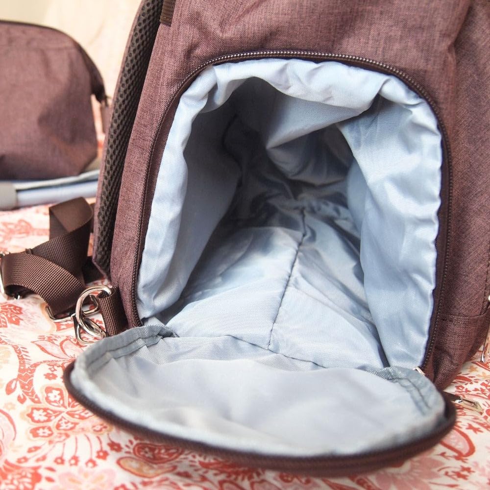 Sac à Langer Loulou XL, 3 Modes de Portage (Dos, Épaule, Poussette), Bretelles Réversibles | Grande capacité 40L