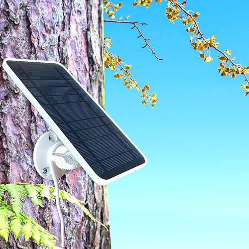 Miniatura 8 de DIANMU Cargador de panel solar para cámaras Arlo, compatible con Pro 4, Pro 3, Pro 5S 2K, Ultra, Ultra 2 Spotlight y proyector Pro3 con cable