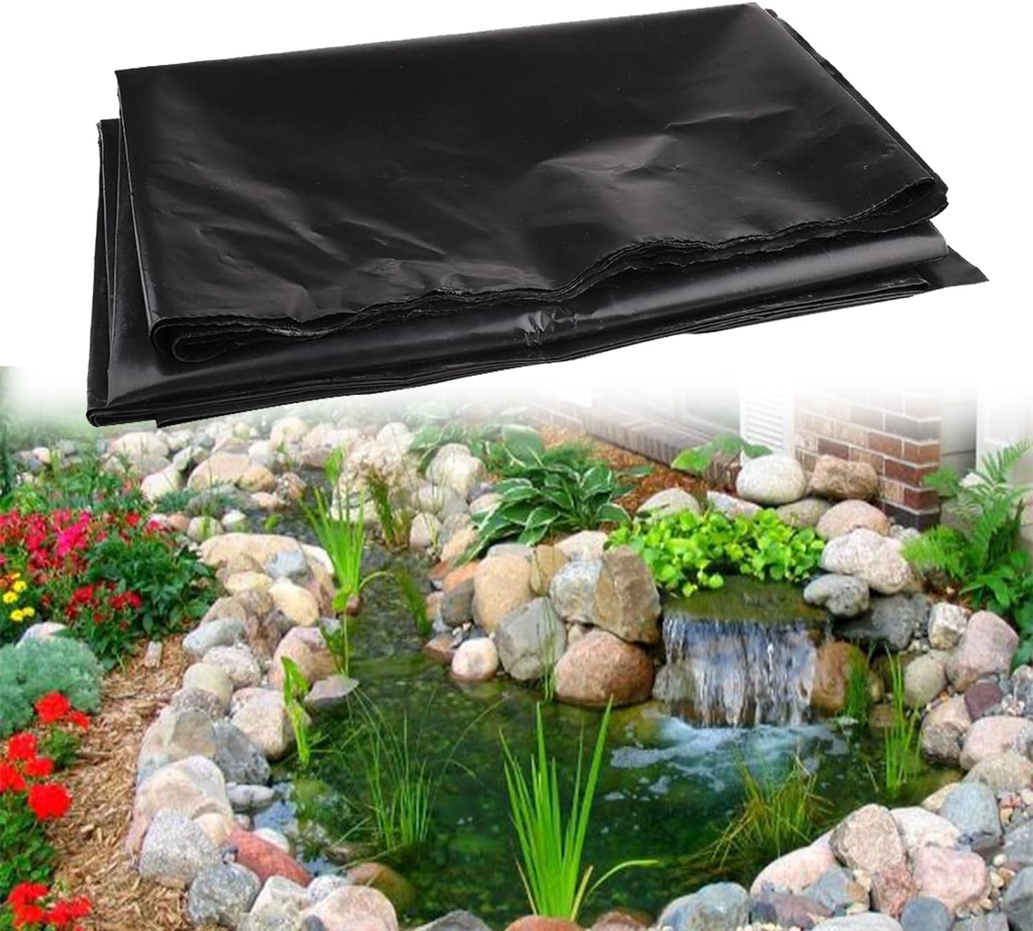 Heavy-Du - Telo protettivo per laghetto, 9 x 18 m, impermeabile, in PVC, per laghetti da giardino, cascate, fontane, laghetti per pesci e giochi d'acqua, facile da installare