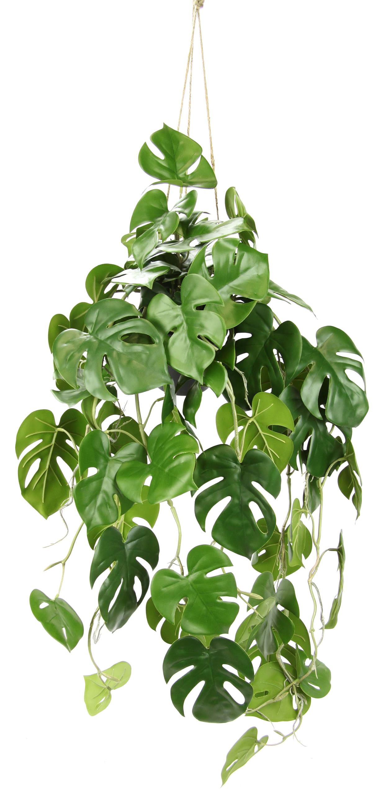 Flair Flower Verde Planta Artificial Colgante Splitphilo Colgante Plantas Artificiales En Maceta, Guirnalda, Arbusto De Hojas, Monstera, Planta Exótica, Arbusto, Flores De Seda, Planta Decorativa, Planta Planta