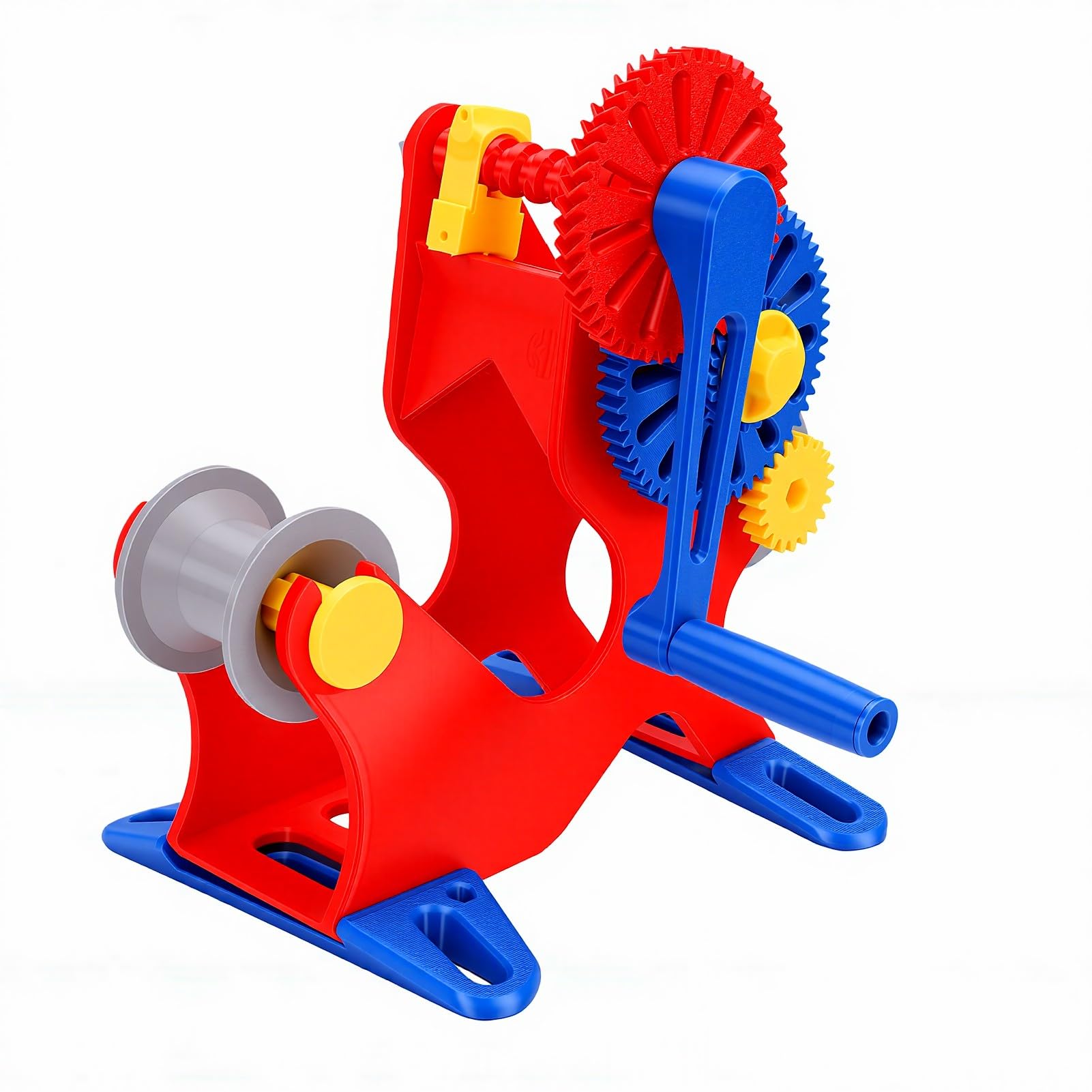 Jeffergarden Szpularka do Filamentu Ręczna z korbą, na Szpule 1kg, z Odłączanym Modułowym Designem, Równomierne Nawijanie dla Hobbystów Druku 3D.