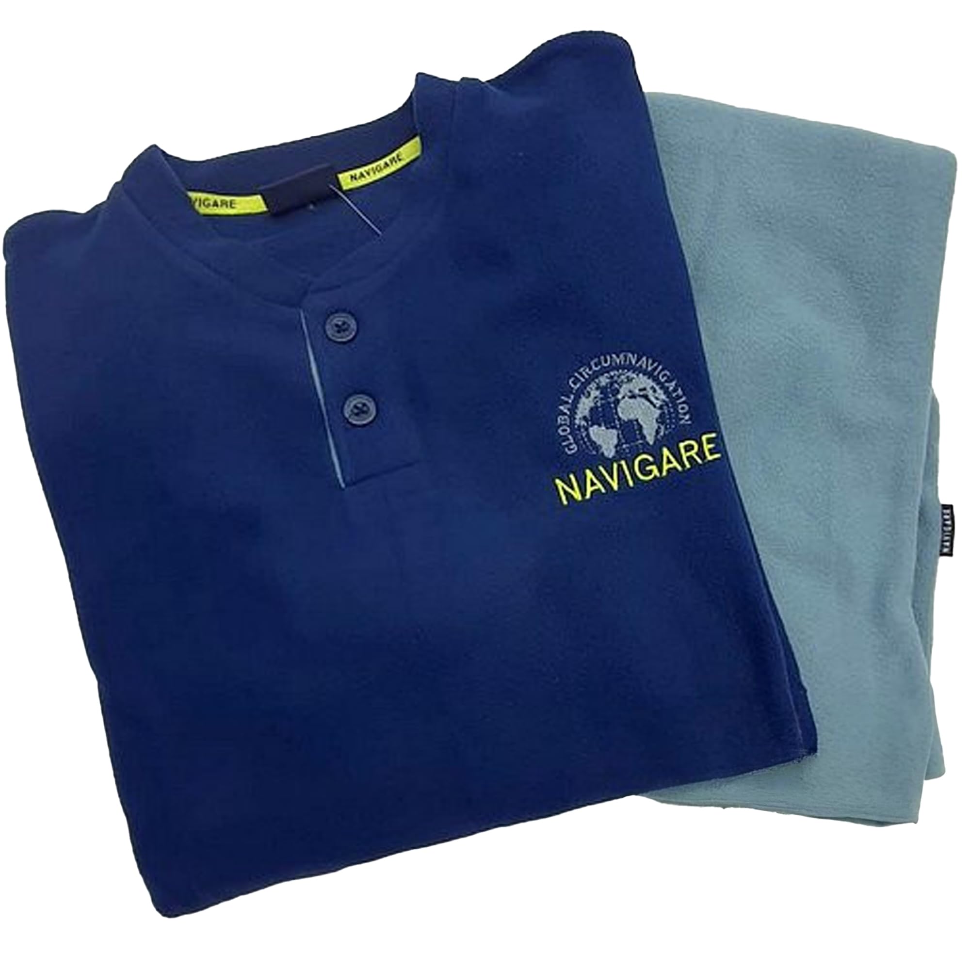Navigare Tuta Pigiama Uomo Pile Invernale Chiusura Zip Moda Egidio