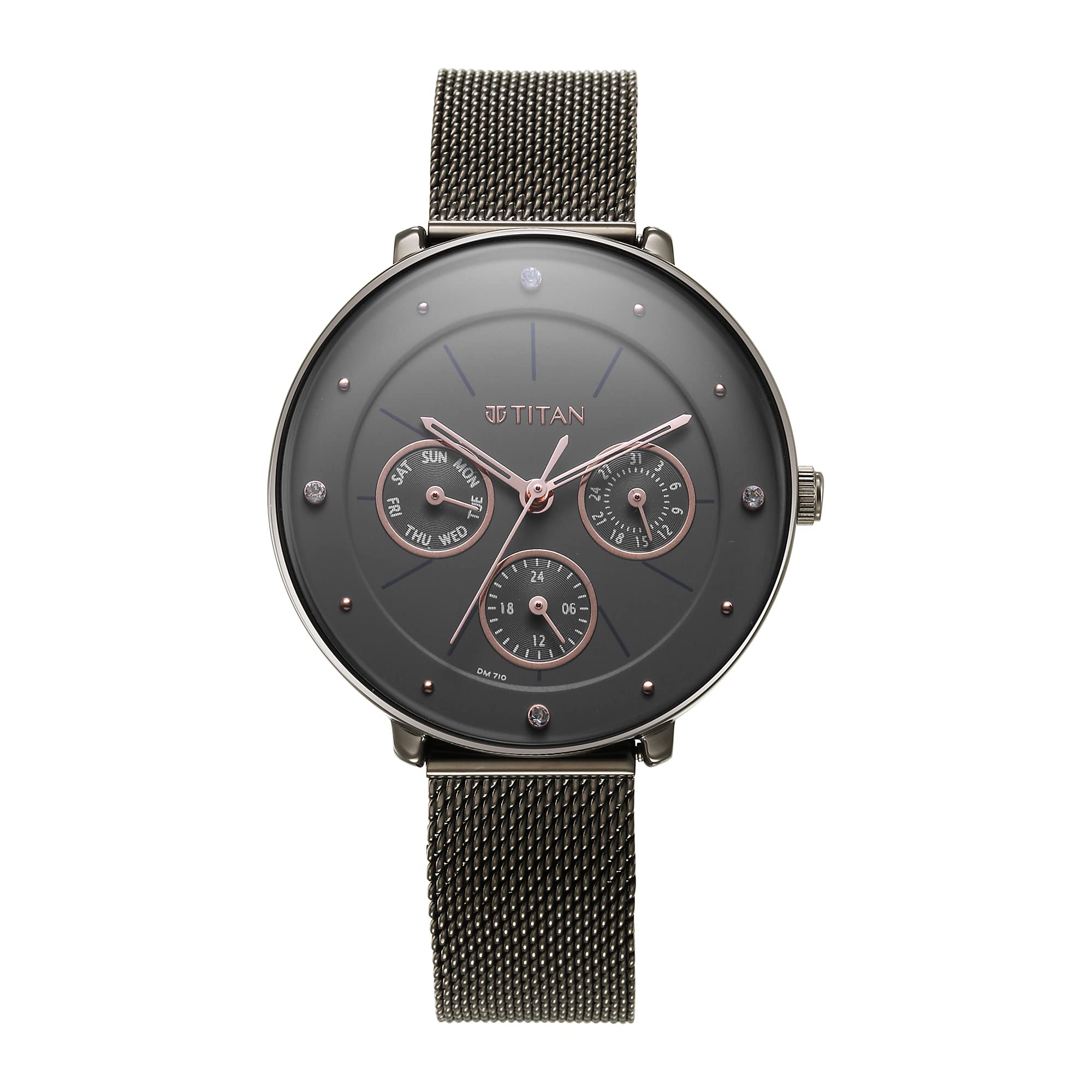 Titan Neo Grey Dial Analog Stainless Steel Strap Watch for Women-2651QM01 (B0BPSVY1VS) Amazon Price History, Amazon Price Tracker