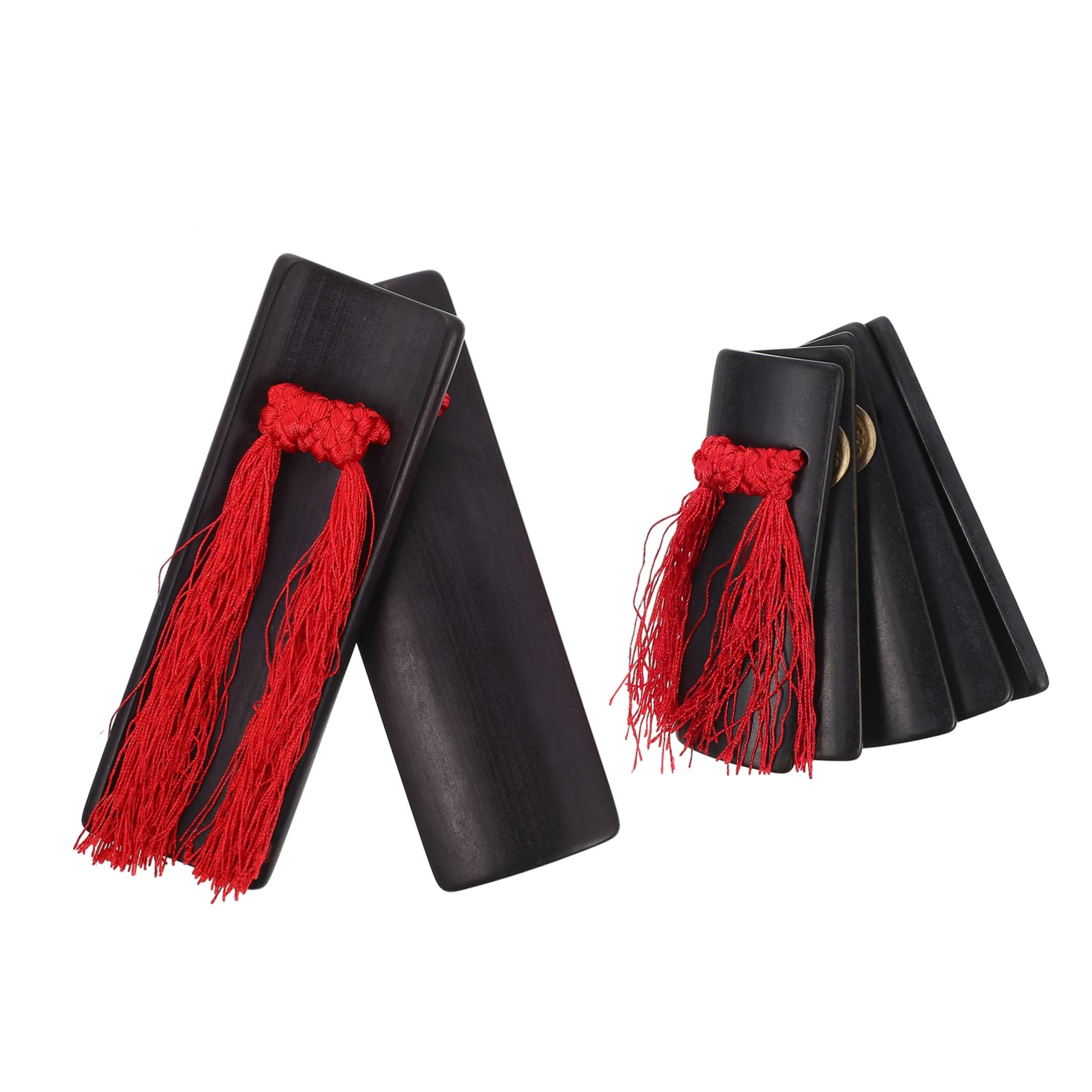 VICASKY Clappers Castanets Chinese Traditional Musical Instruments Set Rhythm Present for Asian Home