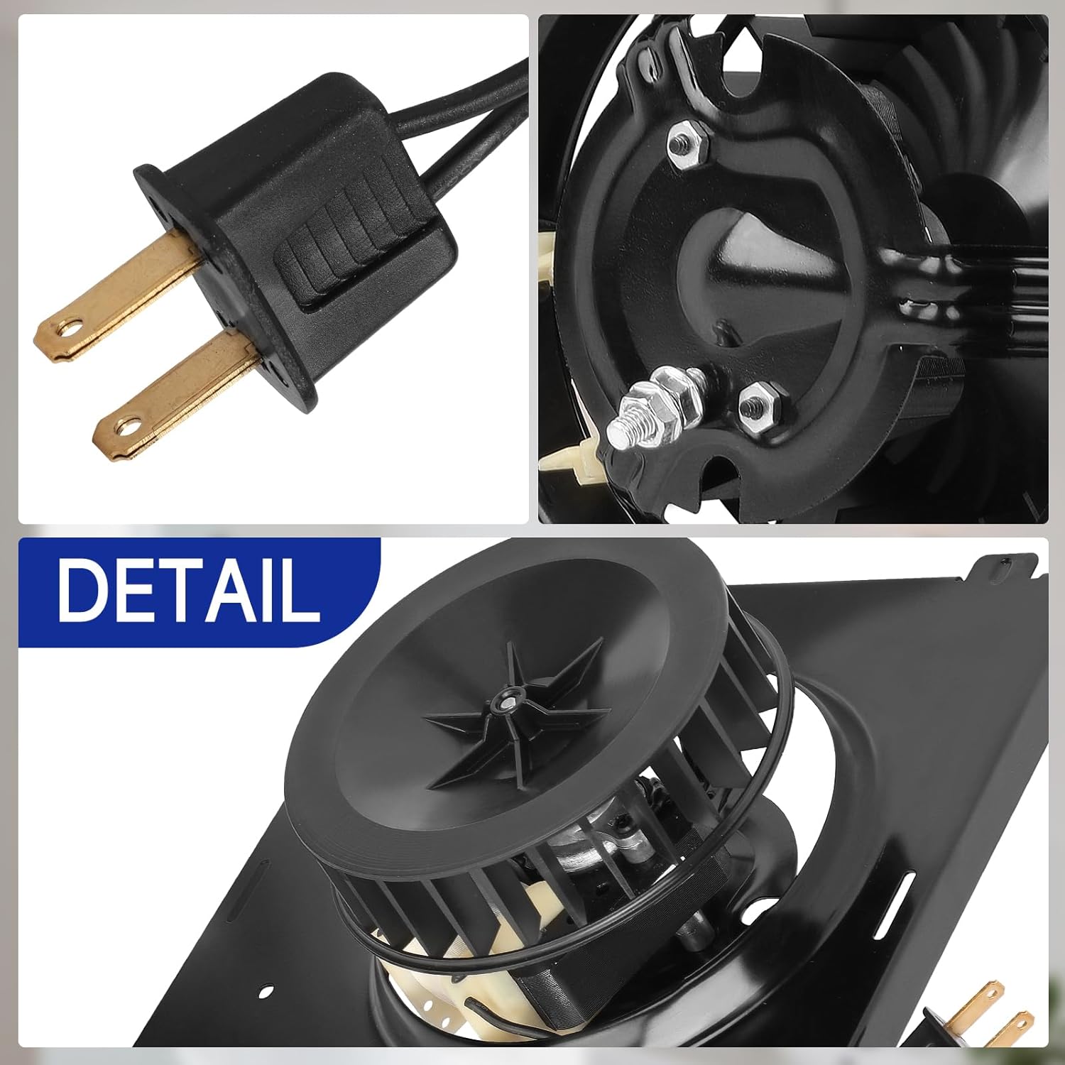 Upgraded 769RF B Unit Bath Fan Motor Plate Assembly S87546000 Repalcement for Nutone 769RFT, 769RFT B Unit, 769RF, V769RF Models 763RL / 769RL A Unit Only Replaces Broan motor for C-87547, JE SP-61K20
