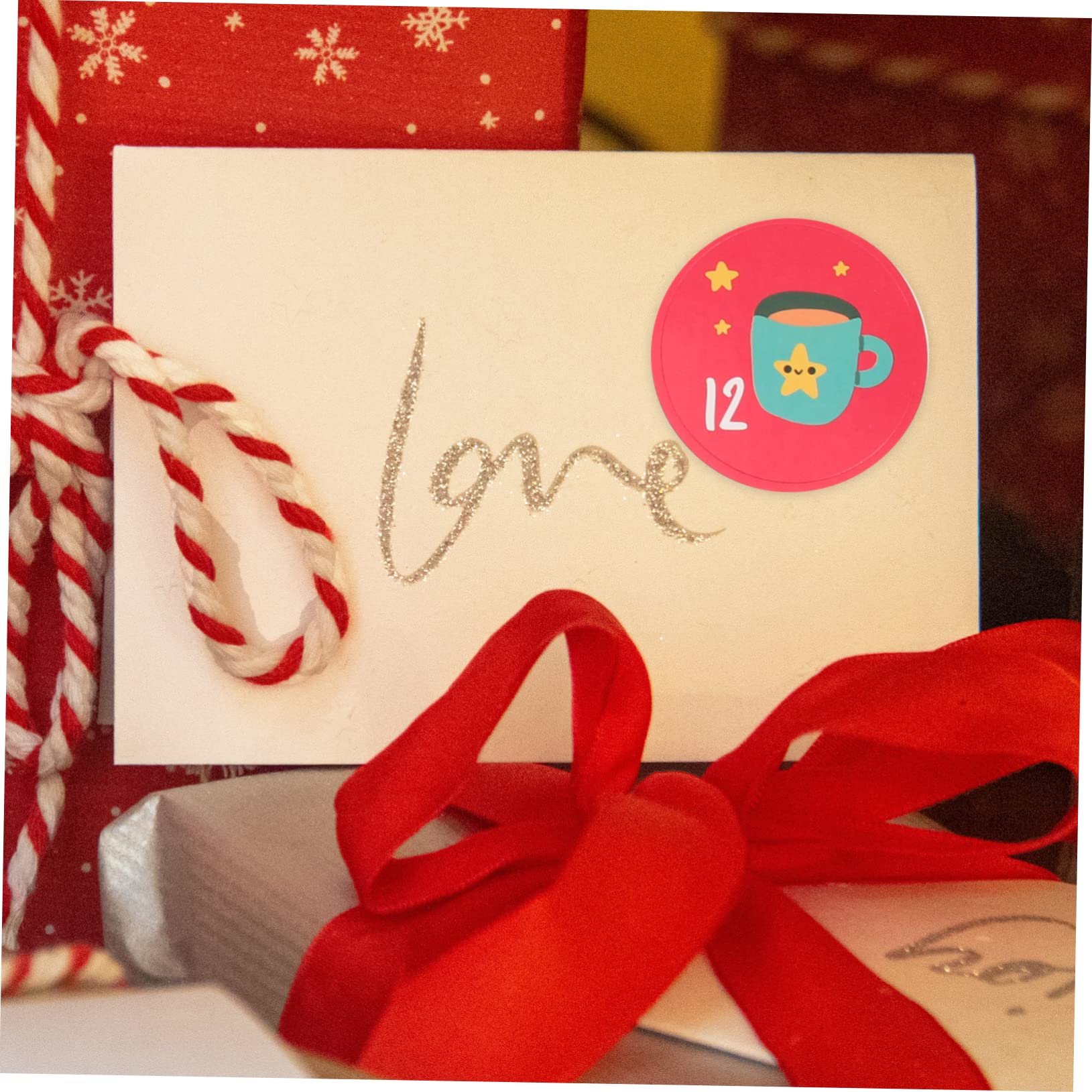TOPBATHY 3 Set Di Etichette Adesive Natalizie Per Conto Alla Rovescia Etichette Per Sigillare La Cottura Per Scrapbooking 20 Fogli * 3