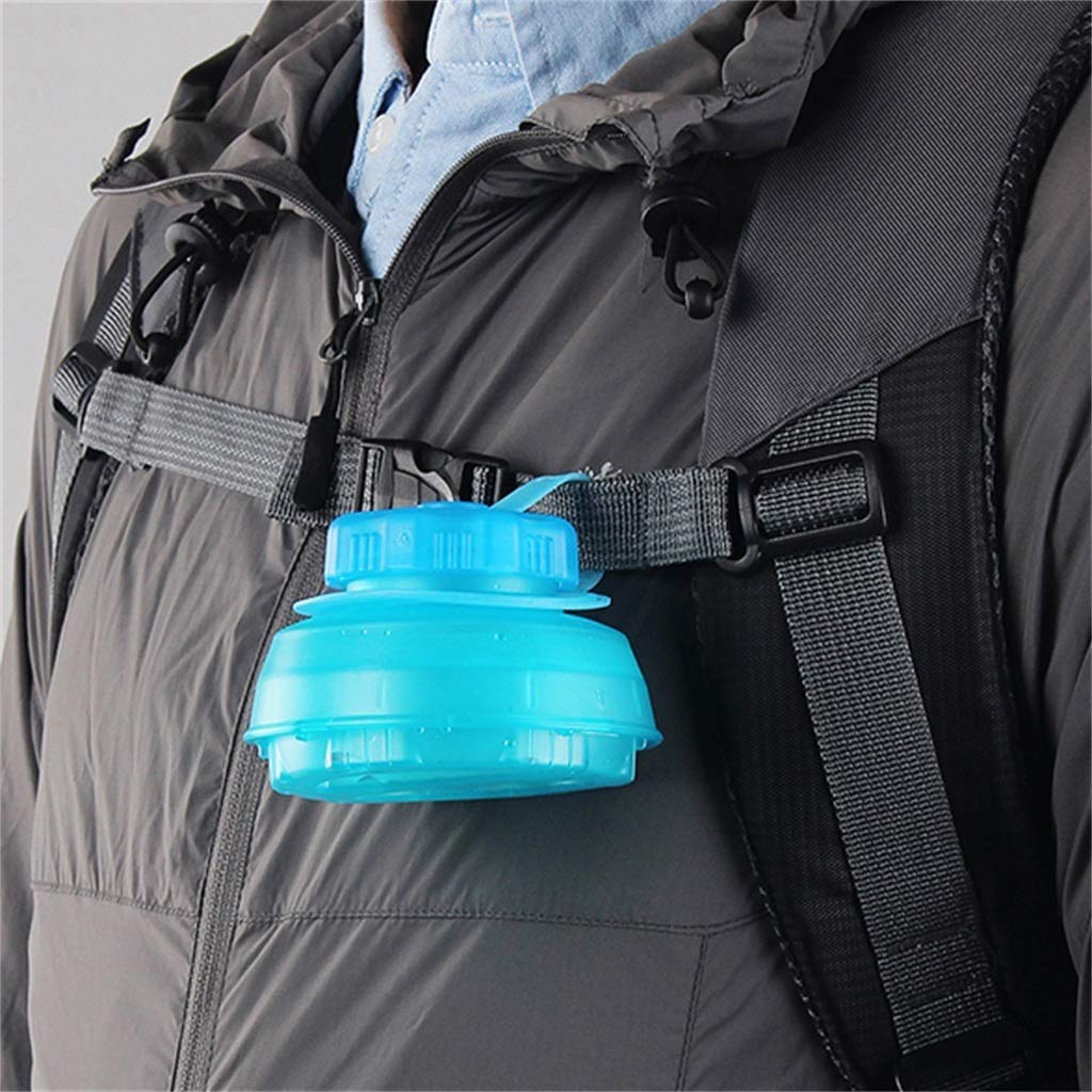 Faltbare Wasserflasche, Draussen 750 Ml Hohe Kapazität Reisewasserkocher Joggen Multifunktion