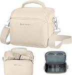 K&F Concept Camera Sling Bag Small Crossbody Camera Case DSLR/SLR Cute Compact Shoulder Photography Bags for Photographers-Purple