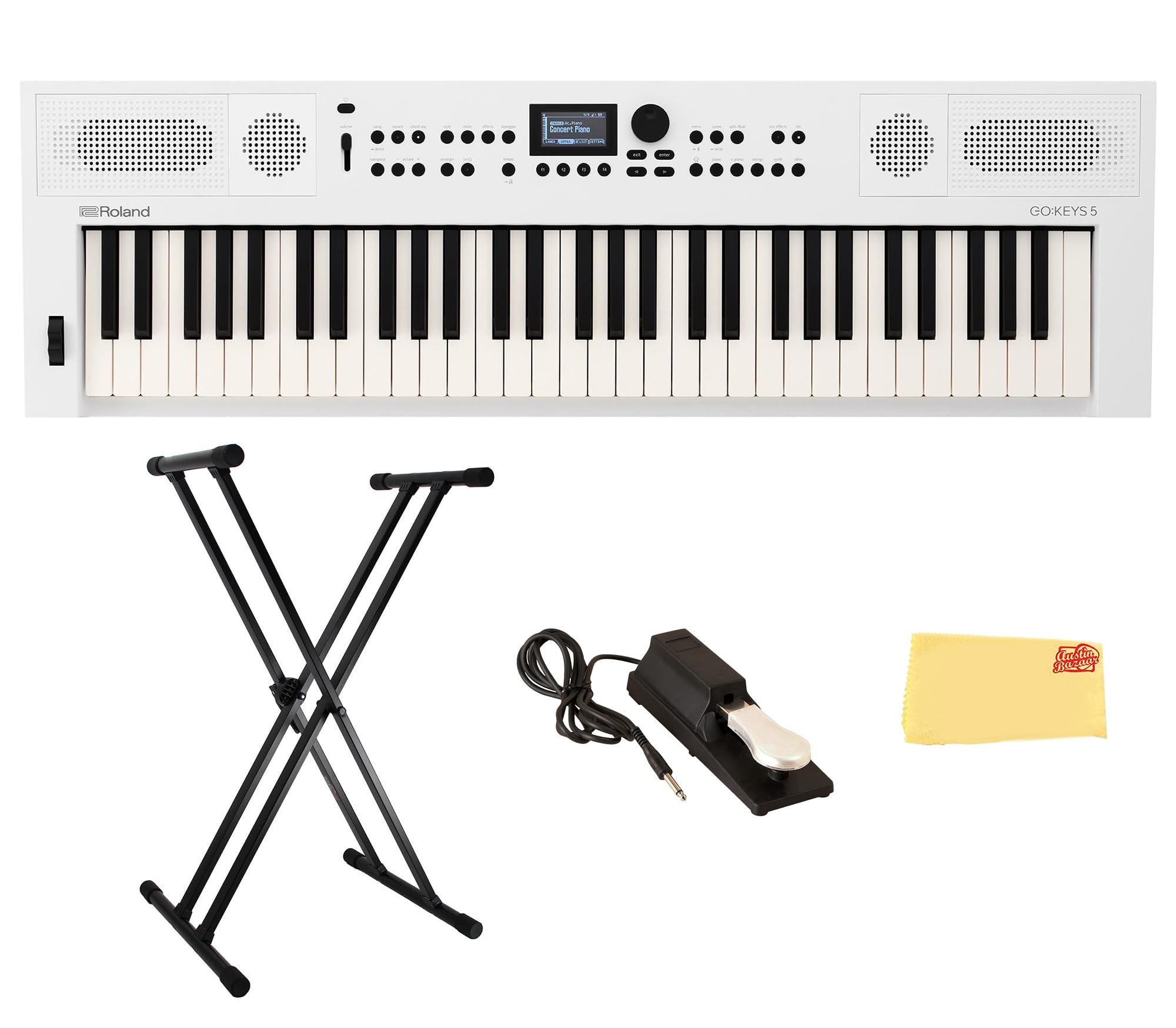 Roland GO:KEYS 5 ホワイト Roland GO:KEYS 5 Keyboard - White | Sweetwater