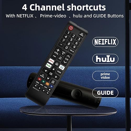 Miniatura 4 de Paquete de 2 mandos a distancia universales para Samsung TV, control remoto para Samsung Smart TV, LED, LCD, HDTV, 3D TV, BN59-01315A, control