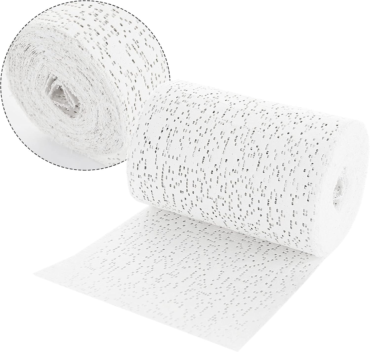 12 Pack Plaster Gauze Bandage for Hobby Craft, Each Roll 4 Inch x 15 Feet Plaster Cloth Rolls Bulk, Gauze Bandage Cloth for Masks, Scenery, Belly Cast (4 inch x 180 inch/5 yd)