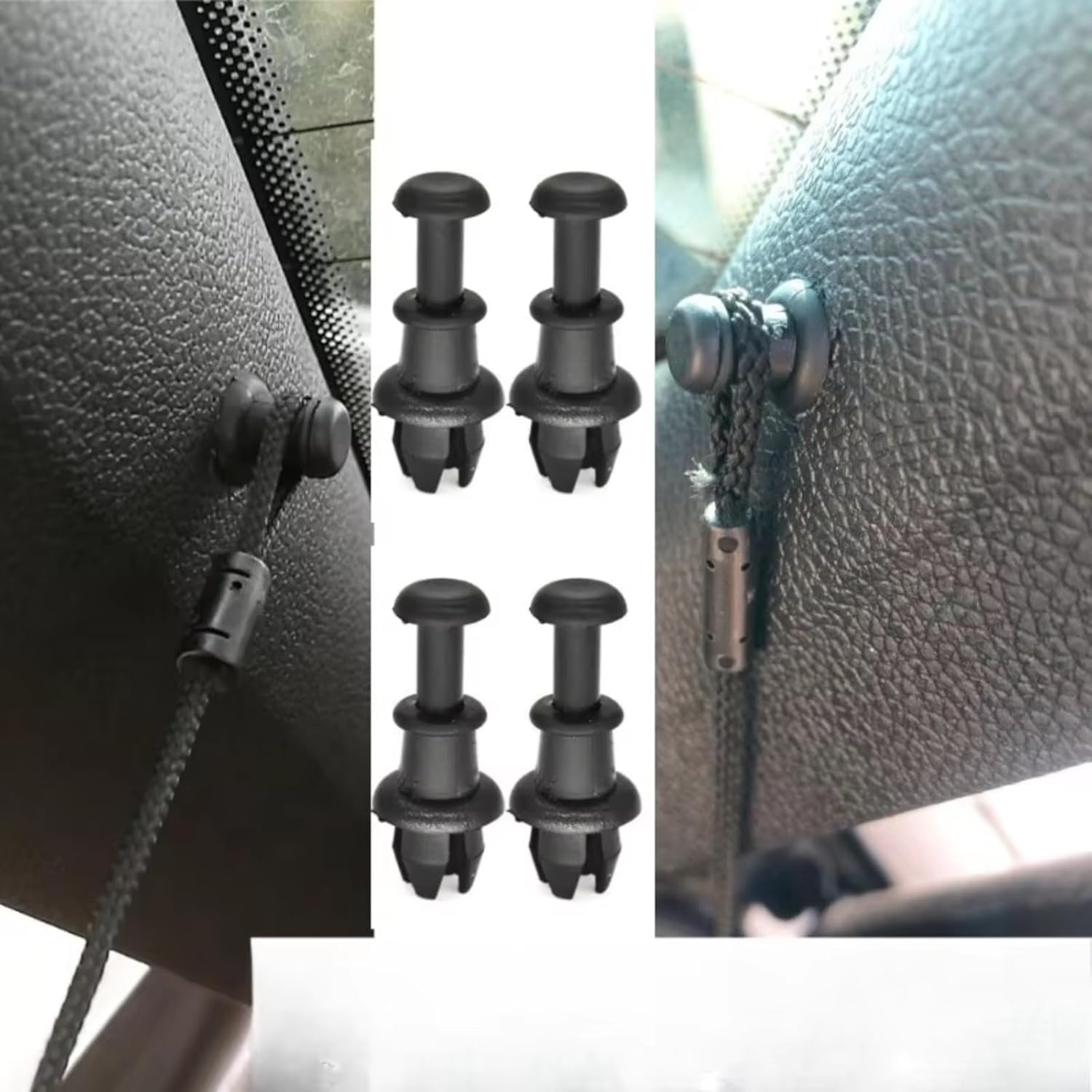 Car Trunk Rope, Car Parcel Shelf String Interior, for VW, for Golf MK5 6, for Tiguan Car Rear Boot Trunk Parcel Shelf Cord Strap String Mounting Hook Suitable 1M6867574A