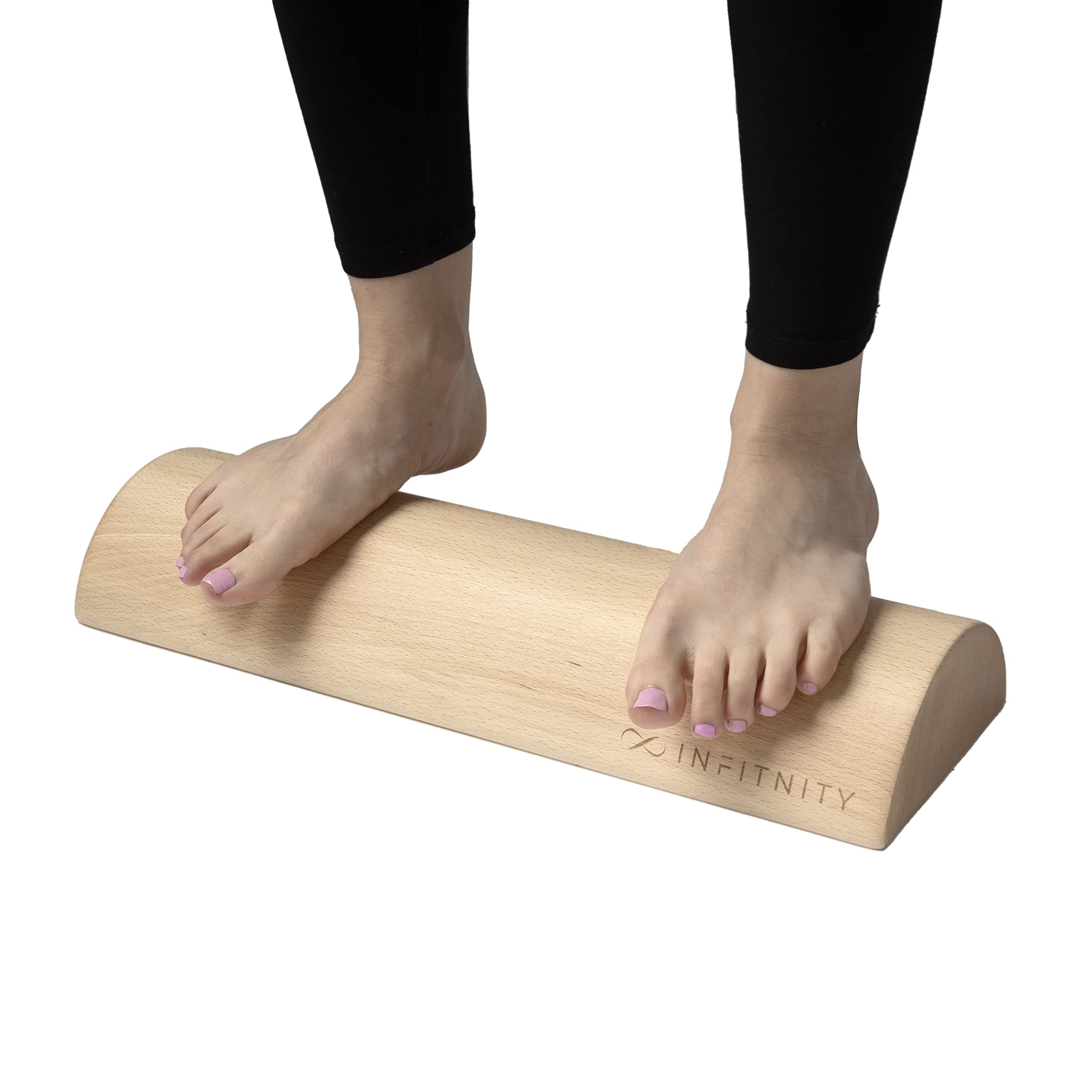 INFITNITY - Tronco Propiocepción Suelo Pélvico - Tronco Propioceptivo Madera - Medidas Oficiales Tronco 5P – Wood Roller Tronco Eutonía - Incluye Manual Ejercicios