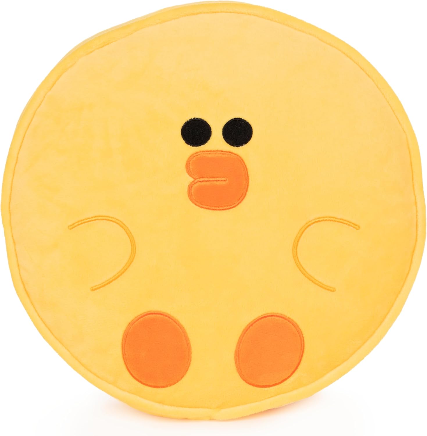 GUND LINE Friends Choco Round Body Pillow Soft Plush, Brown and Pink, 12”