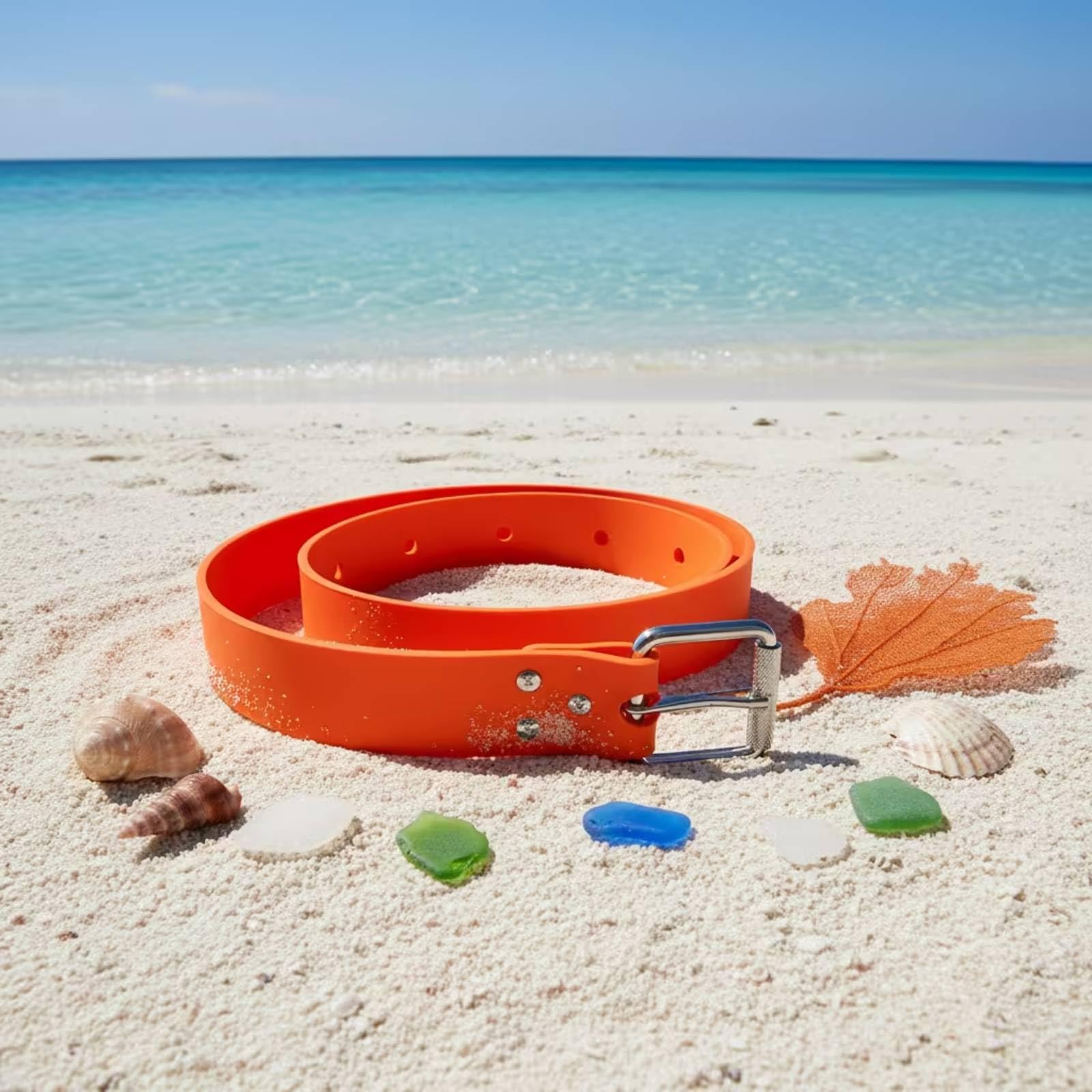 Ceinture de Plombage de Plongée Ceinture de Lest Sangle de Poids Ceinture Ajustable Silicone et Acier Inoxydable Boucle à Libération Rapide Maintien