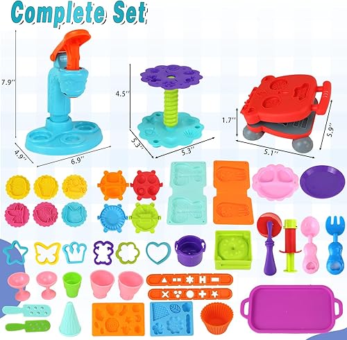 Miniatura 5 de CORPER TOYS Juego de masa de color para dentistas para niños de 4 a 8 años con kit dental de taladro y herramientas de relleno, juego de bricolaje