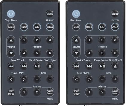 2 pcs New Universal Replacement Remote Control Compatible with Bose Remote Control, Compatible with Bose Sound Touch Wave Music Radio System I II III IV Generation AWRCC1 and AWRCC2 NO Battery