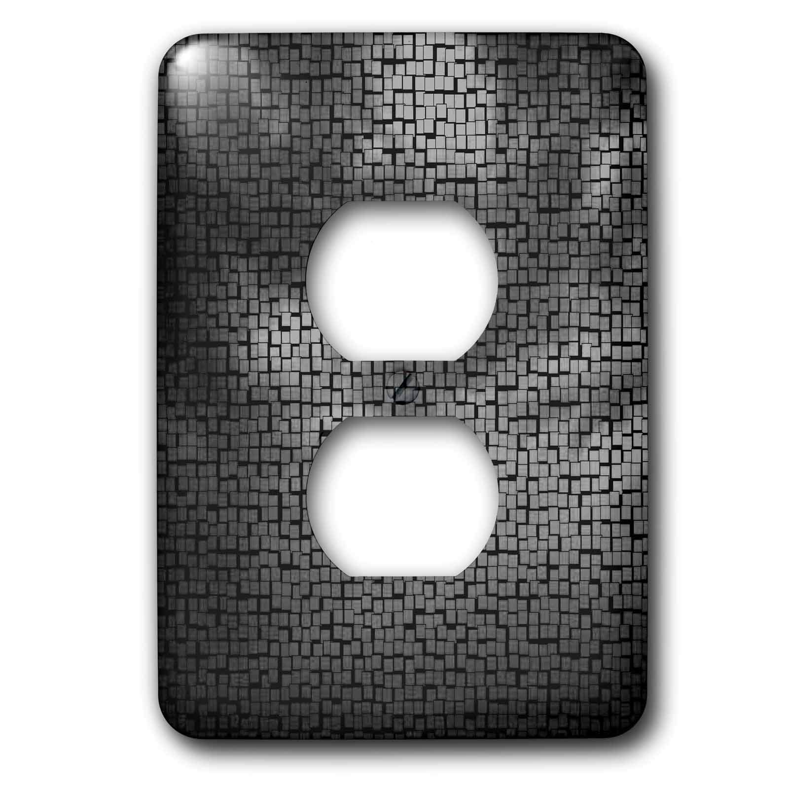 Motif nuages de nuit multicolore plaque double prise 3dRose LSP_6199_15,2 cm artistique