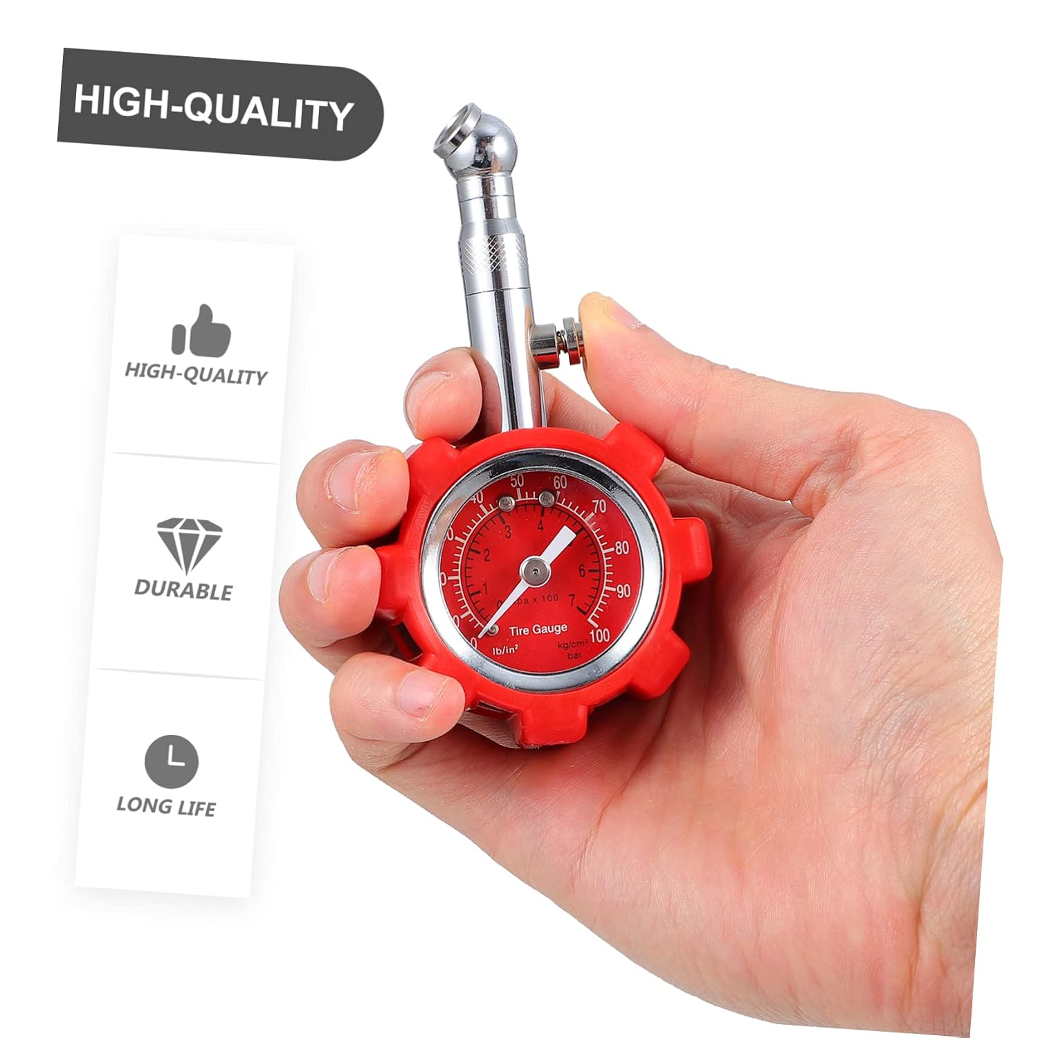Luxshiny Automotive Tire Gauge Car Tire Pressure Testing Tool Multi-Vehicle Easy to Read