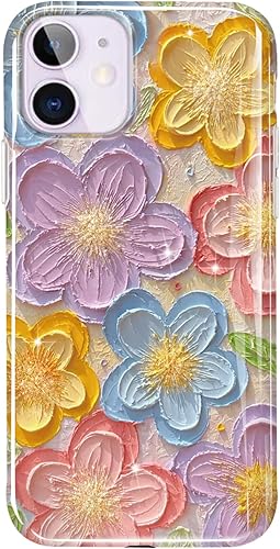 luolnh Funda compatible con iPhone 11, iPhone 11 para mujer, brillante, bonita funda protectora de silicona suave para iPhone 11 (multicolor)