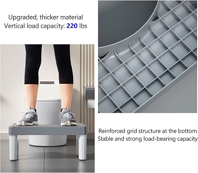 Bathroom Toilet Stool Bathroom Stools for Pregnant Woman Seat Elderly Toilet Foot Stand Stool Bathroom Accessories(H)
