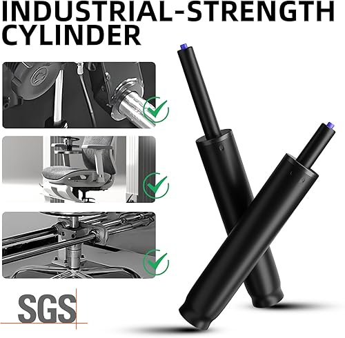 Miniatura 2 de Sytopia Reemplazo de cilindro para silla de oficina, elevador neumático de gas resistente, sillas de escritorio y juegos, ajuste universal, de 14.6