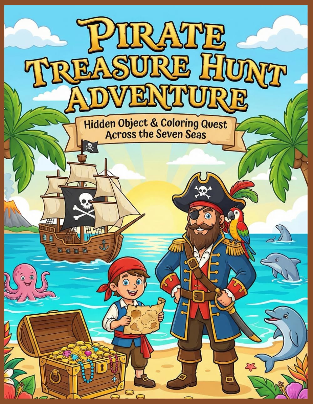 Pirate Treasure Hunt Adventure: Hidden Object & Coloring Quest Across the Seven Sea