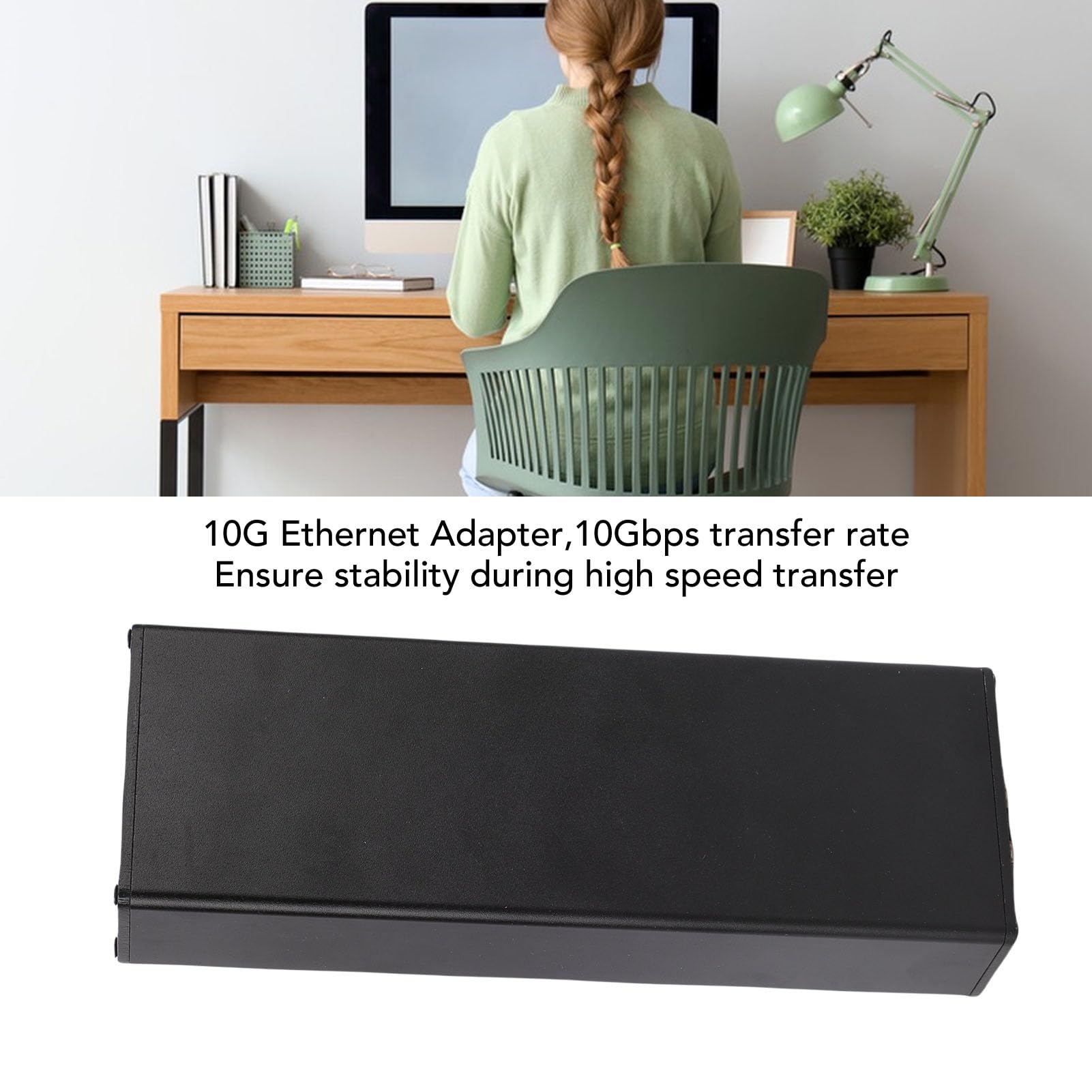 Lazmin112 Adattatore Ethernet 10G, Connessioni di Rete Ad Alta velocità, Scheda di Rete USB4, Interfaccia Ottica SFP, Controller JHL6340, AQC107