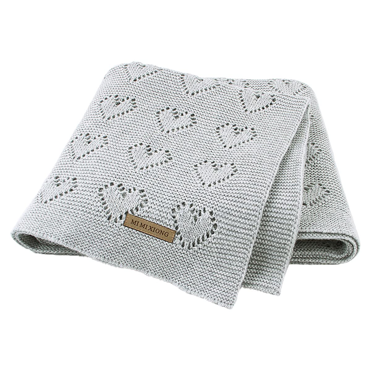 SZJIAHTM Newborn Toddler Baby Blanket Cotton Cable Cellular Knitted 100 x 80cm Soft Breathable Blanket for Baby Boy and Girls